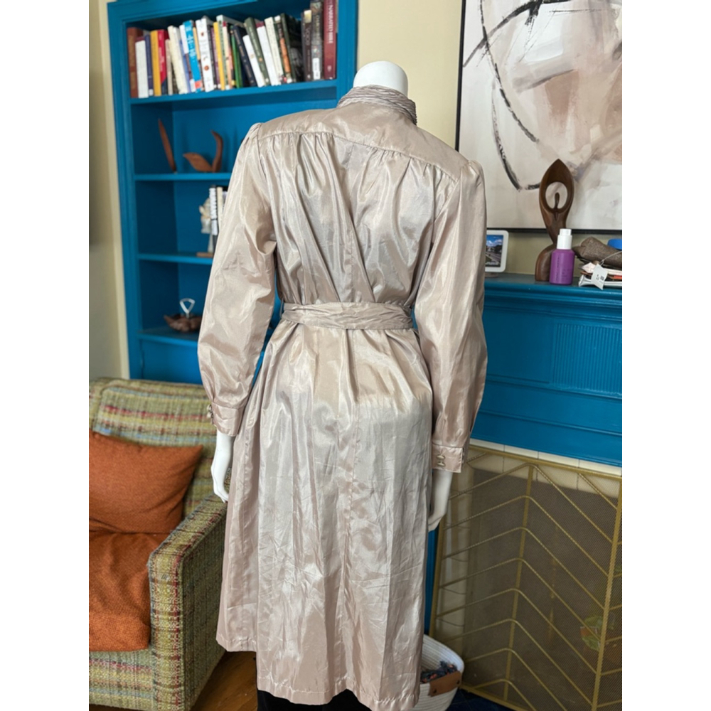 Vintage Westbound Beige Trench Coat Size 8P - Picture 2 of 5
